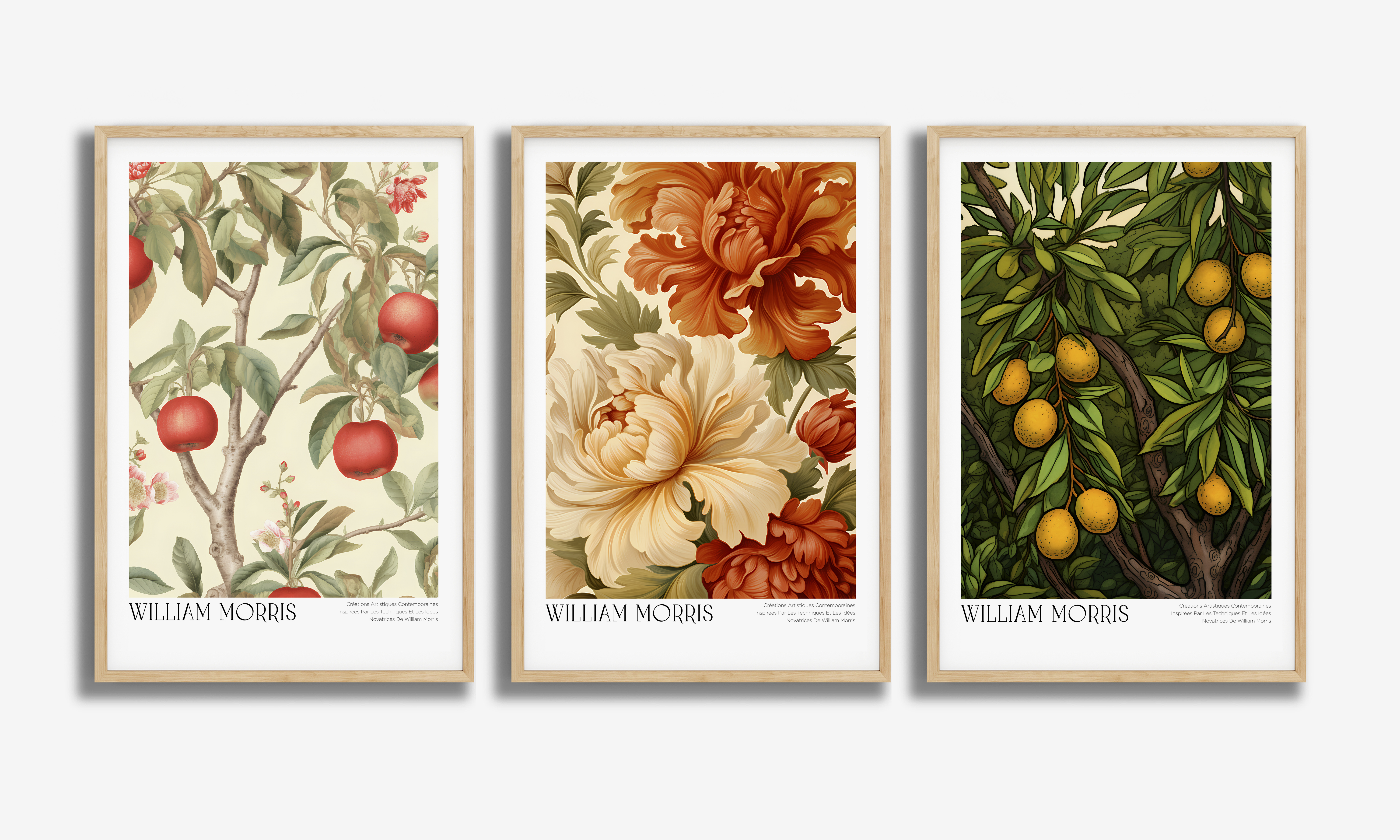 William Morris kunstposters - Set van 3