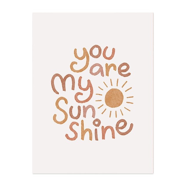 Poster - Abstracte Kunst / You are my Sunshine