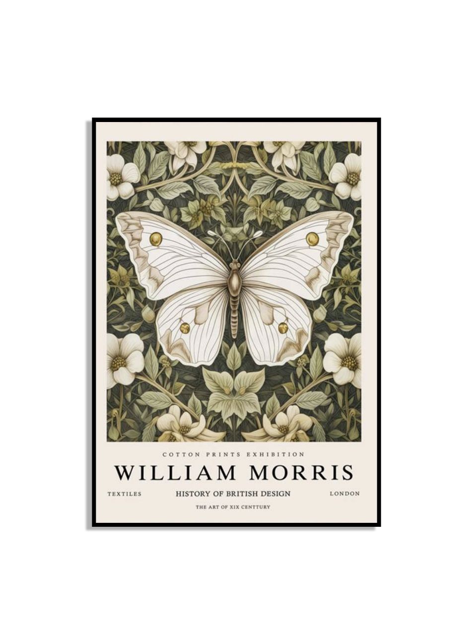 William Morris Vlinder Poster