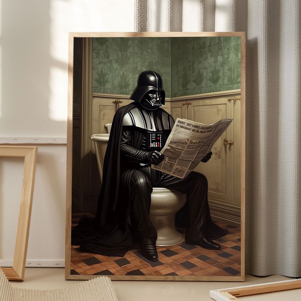 Darth Vader Badkamer Poster