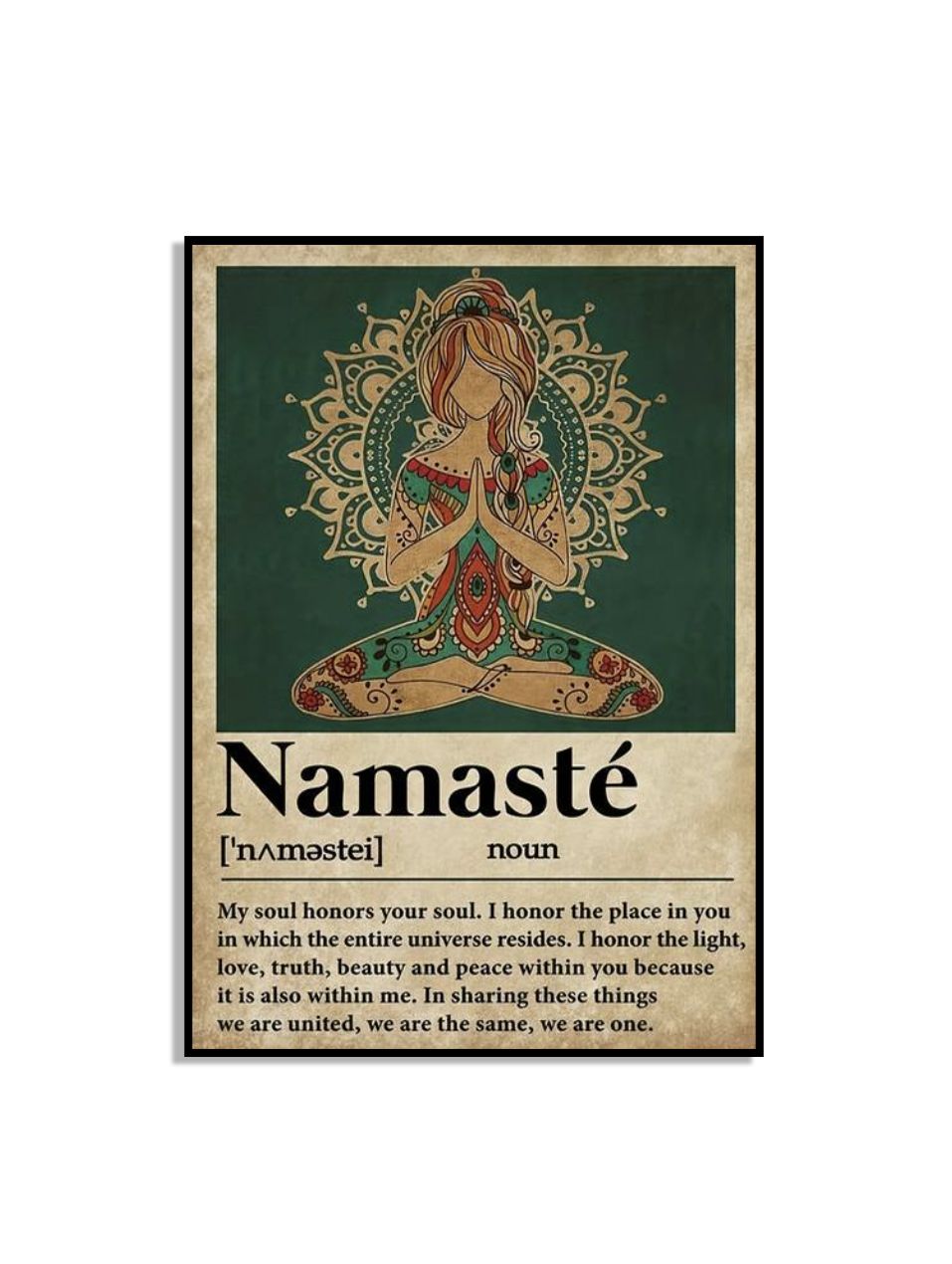 Namasté Yoga Poster