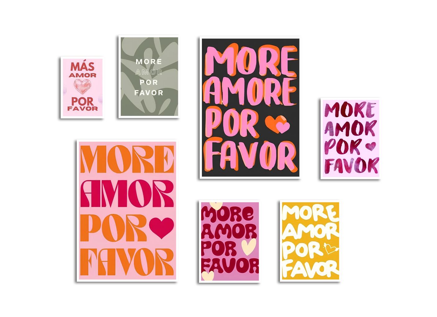 More Amor Por Favor Poster - Set van 7