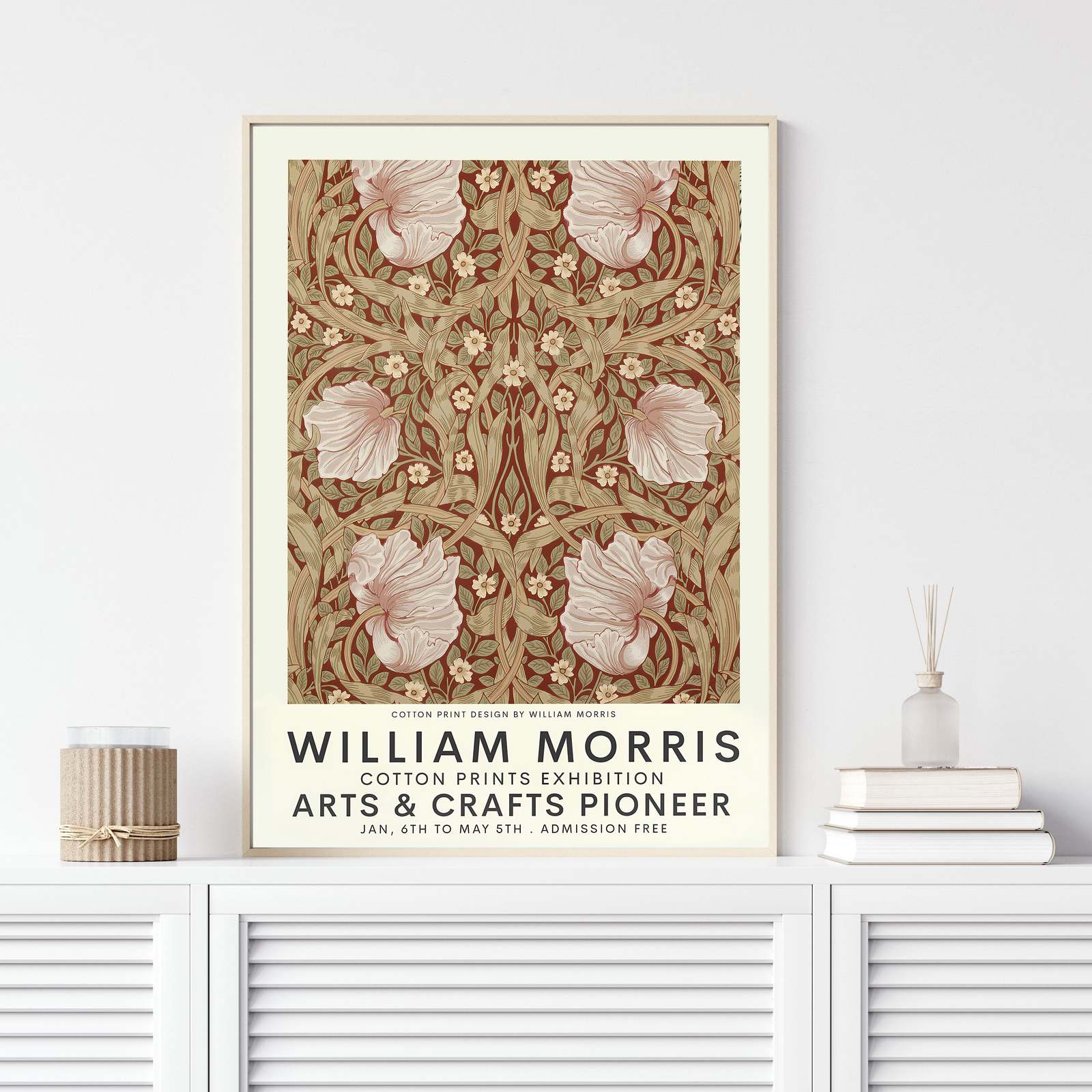 William Morris Katoenprint Poster - Enkeldelig Artikel